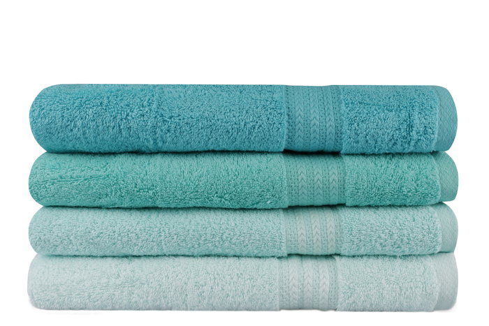 Aucune Juego de 4 toallas de baño - 70 x 140 cm - Verde menta Aucune Juego de 4 toallas de baño - 70 x 140 cm - Verde menta